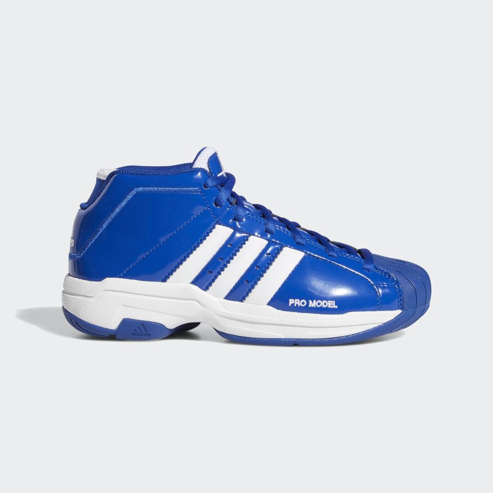 Adidas Boys' Pro Model 2G Basketball Shoes Royal/White/Royal Ireland EG2157